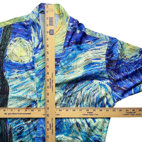 Van Gogh Robe Starry Night Womens Size Extra Large Kimono Exhibit Exclusive NEW - Picture 7 of 10